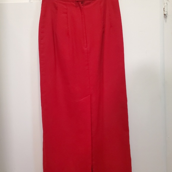 Amanda Smith Women's Red Skirt Suit Dress Jacket - Picture 5 of 6